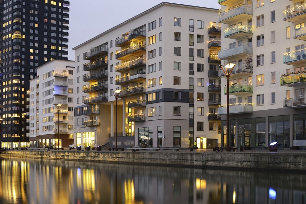 wohnhaus fassade immobilienfotogafie am wasser